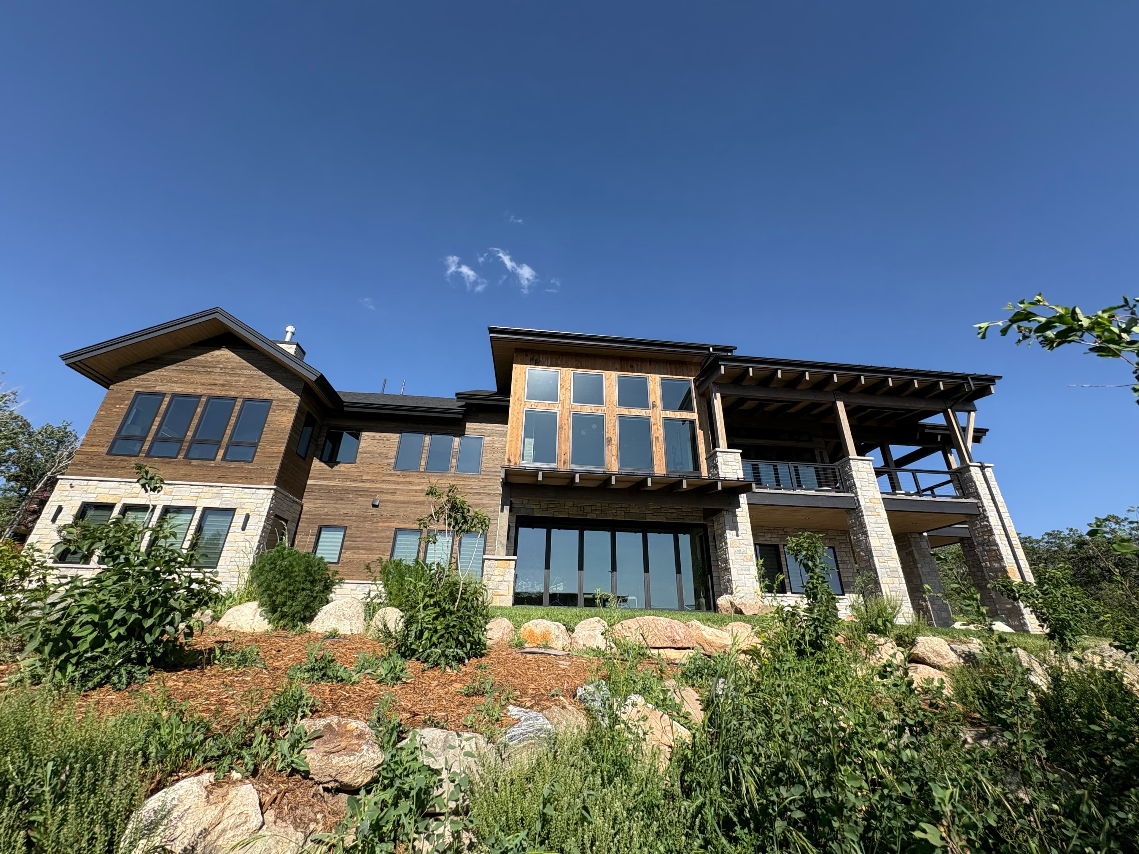 Luxury mountain home served by Lumen Exteriors